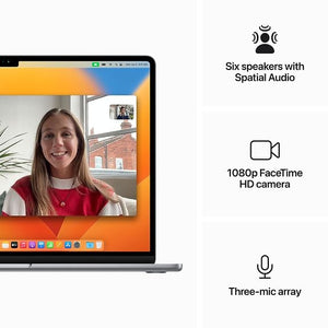 Apple MacBook Air 15" M2 8 GB, 256 GB 2023 Laptop, Space Gray MQKP3