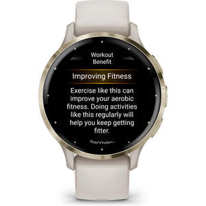 Garmin Venu 3S Ivory + Cream Gold