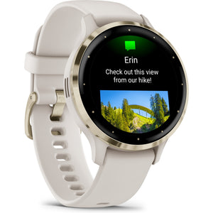 Garmin Venu 3S Ivory + Cream Gold