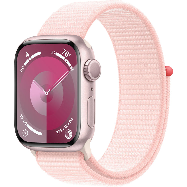 Apple Watch Series 9 GPS 41 mm Pink Aluminum Case with Pink Sport Loop