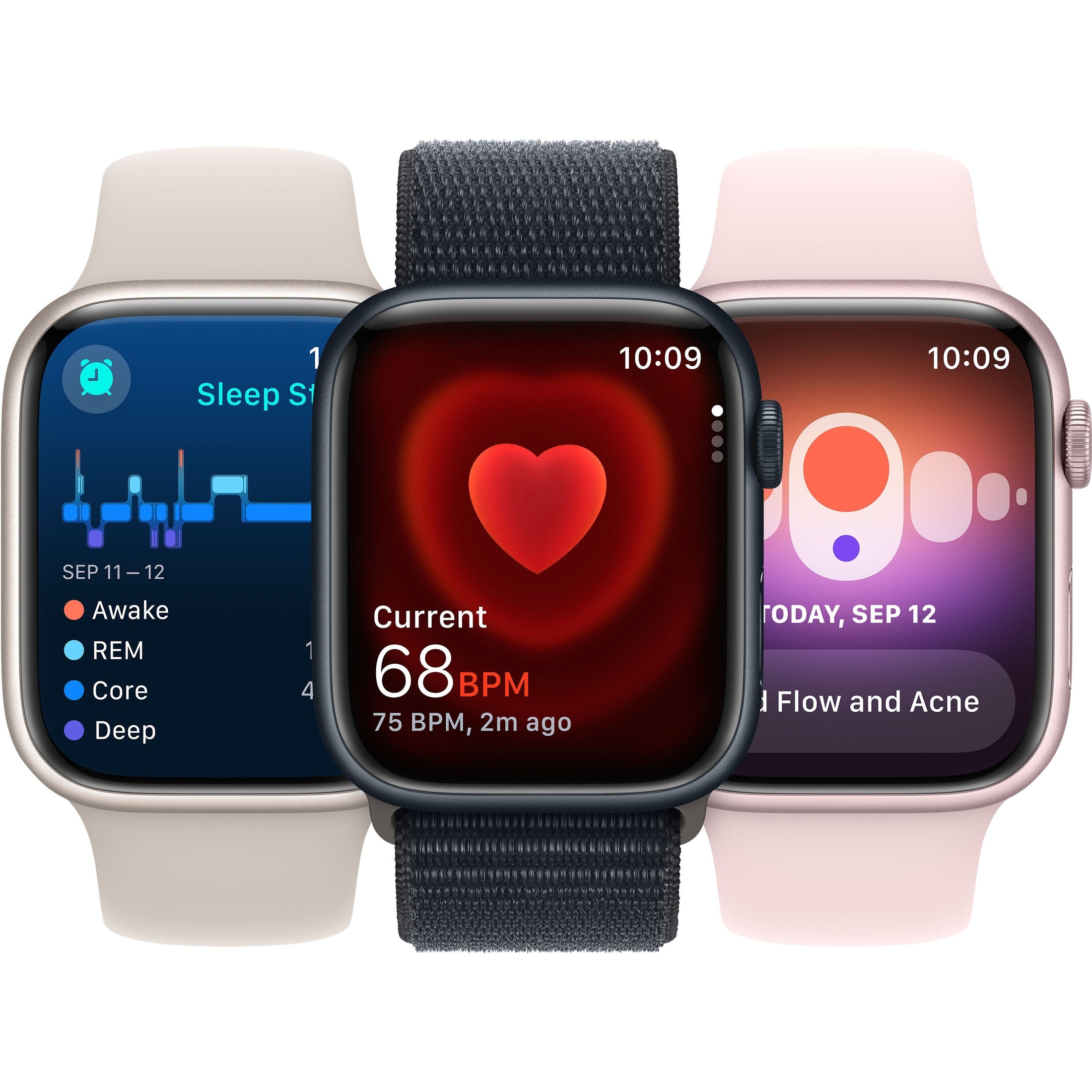 Apple Watch Series 9 GPS 45mm Midnight Blue Aluminum Case with Midnight Blue Sport Loop MR9C3