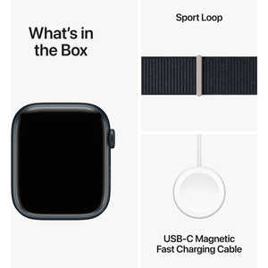 Apple Watch Series 9 GPS + Cellular 45 mm Midnight Aluminum Case with Midnight Sport Loop