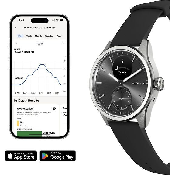 Withings Scanwatch 2 Smartwatch, 42mm, Black