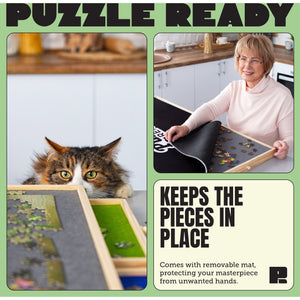 Puzzle Ready - Portable Puzzle Board with 6 Sorting Trays, 1500 Pieces