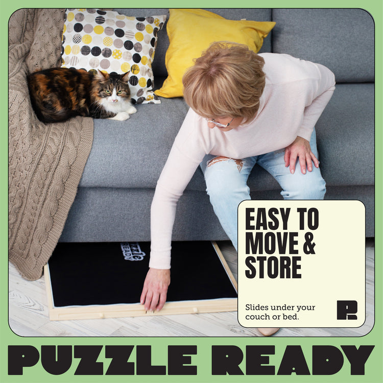 Puzzle Ready - Portable Puzzle Board with 6 Sorting Trays, 1500 Pieces