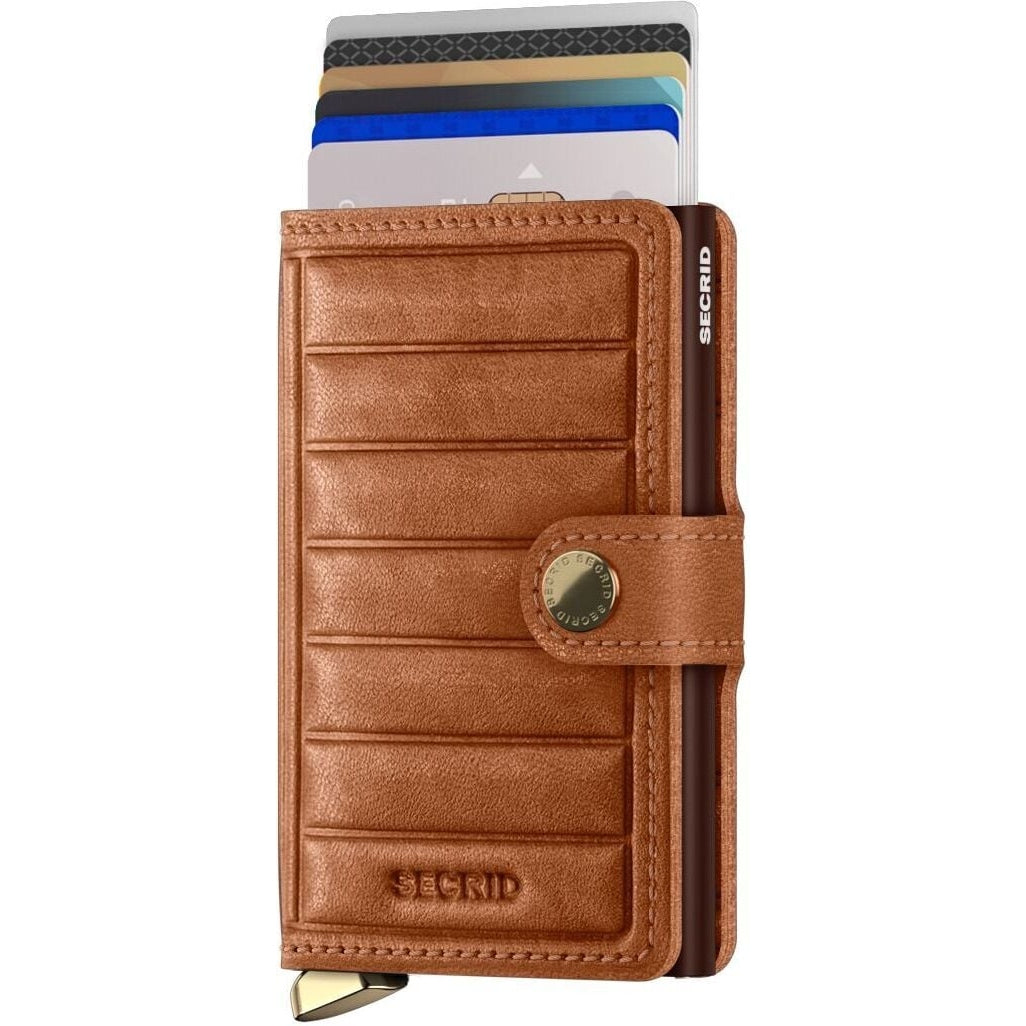 Secrid Emboss Lines Cognac Miniwallet