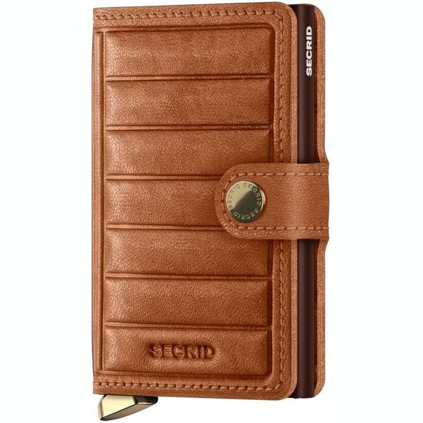 Secrid Emboss Lines Cognac Miniwallet