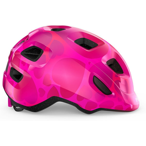 MET Hooray Kids' Bike Helmet, 46-52 cm, Pink