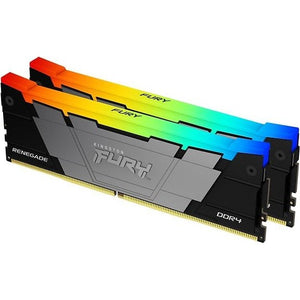 Kingston FURY Renegade RGB DDR4 3600 MHz CL16 32 GB Memory Module Kit, Black/Silver