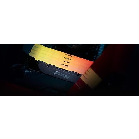 Kingston FURY Renegade RGB DDR4 3600 MHz CL16 32 GB Memory Module Kit, Black/Silver