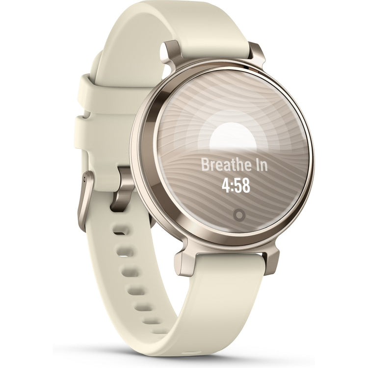 Garmin Lily 2 Smartwatch, Cream Gold / Coconut