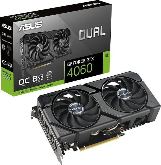 Asus GeForce DUAL-RTX4060-O8G-EVO -näytönohjain