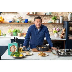 Tefal Jamie Oliver Cook's Classics HA Sauté Pan with Glass Lid 30 cm/5.4 L, Black