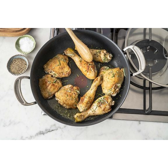 Tefal Jamie Oliver Cook's Classics HA Sauté Pan with Glass Lid 30 cm/5.4 L, Black