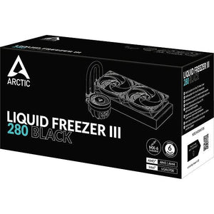 ARCTIC Liquid Freezer III 280 – Multi-Compatible All-in-One CPU Water Cooler Black
