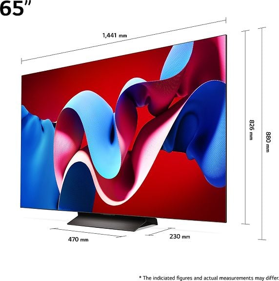 LG 65'' OLED evo C4 – 4K-televisio