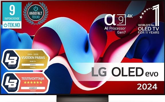 LG 65'' OLED evo C4 – 4K-televisio