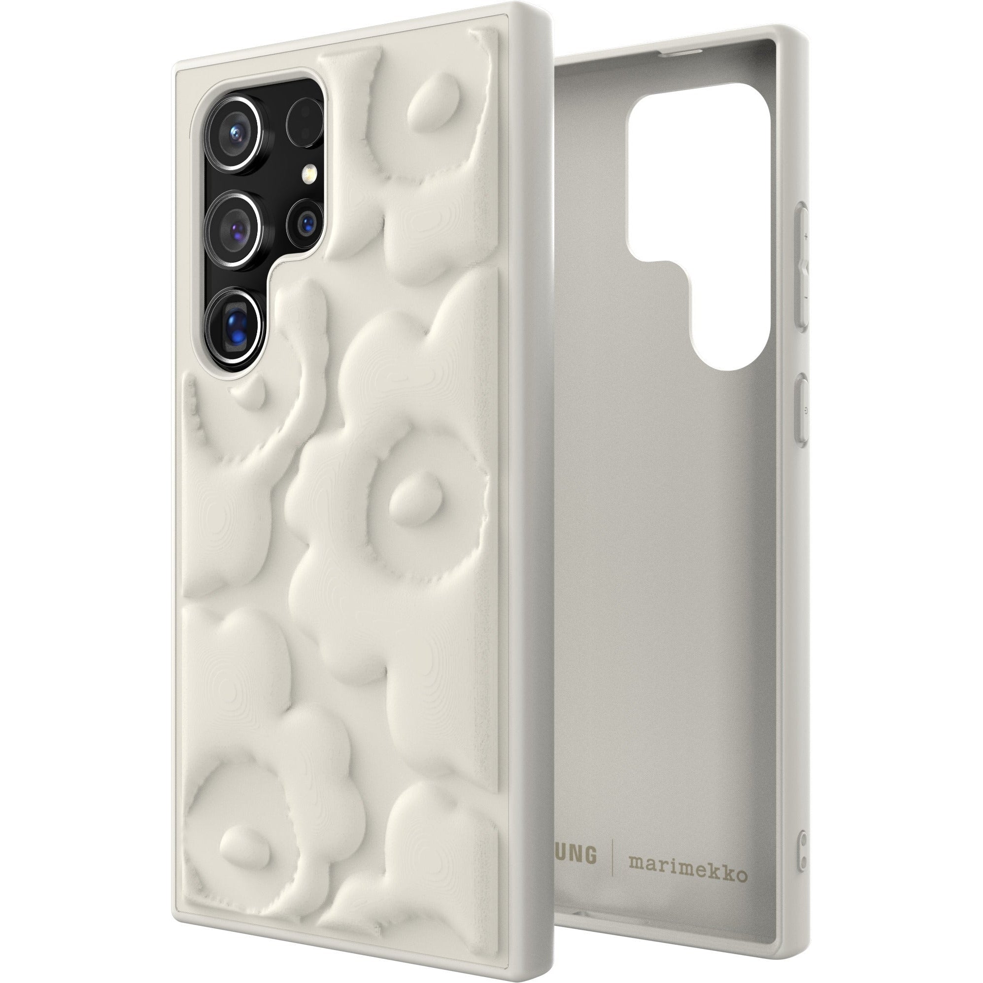 Samsung x Marimekko Embossed Case, Samsung Galaxy S24 Ultra, beige