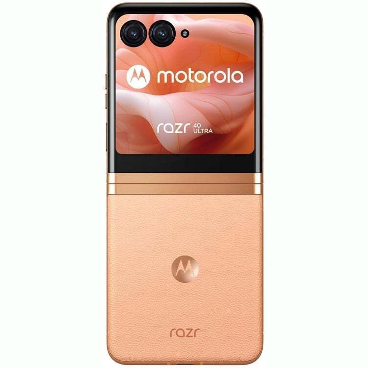 Motorola Razr 40 Ultra 5G-phone, 256/8 GB, Peach Fuzz