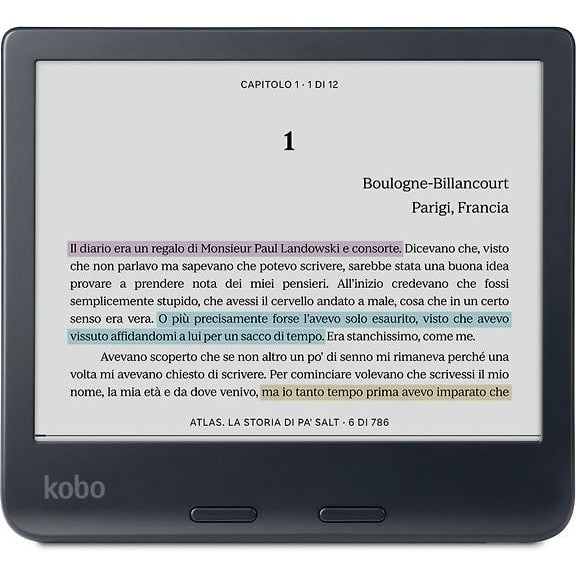 Kobo Libra Colour 7" E-Reader, Black