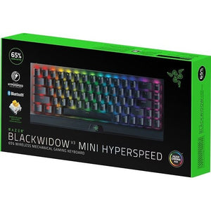 Razer BlackWidow V3 Mini Hyperspeed Gaming Keyboard, Yellow Switches