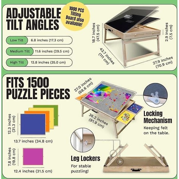 Puzzle Ready - Puzzle Board with Legs for 1500 Pieces