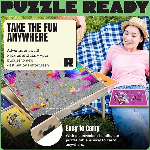 Puzzle Ready - Puzzle Board with Legs for 1500 Pieces