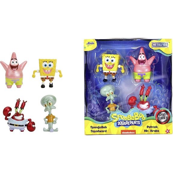 SpongeBob- figures, 4-Pack