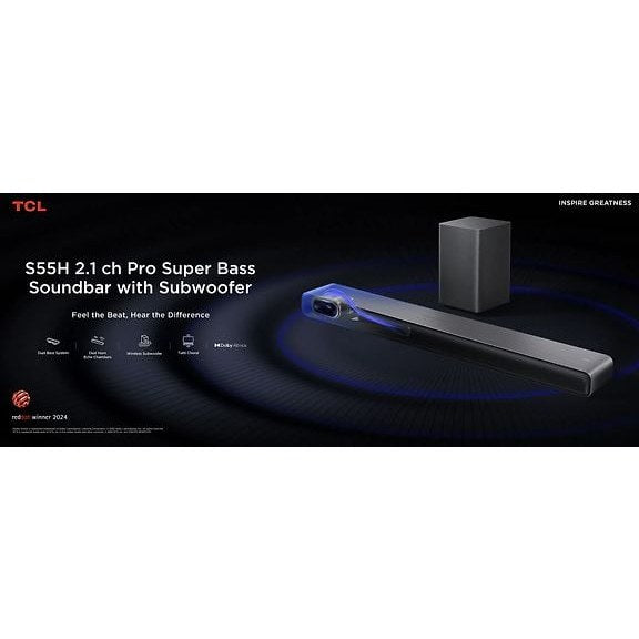 TCL S55H 2.1 Dolby Atmos Soundbar