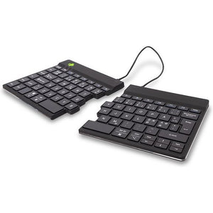 R-Go Split Break Two-Part Ergonomic Wireless Keyboard, Black