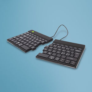 R-Go Split Break Two-Part Ergonomic Wireless Keyboard, Black