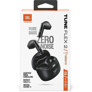 JBL Tune Flex 2 In-Ear Headphones with Active Noise Cancellation, Black