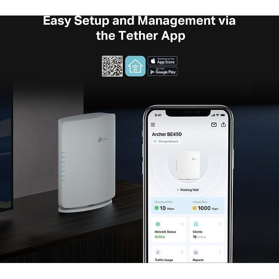 TP-LINK Archer BE450 Dual-Band WiFi 7 Router