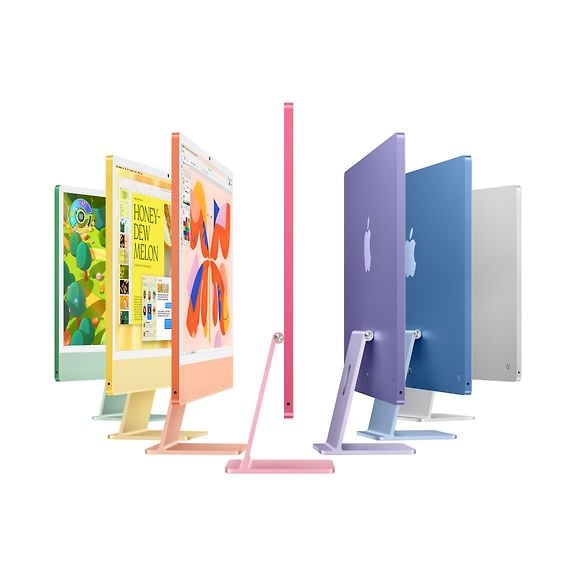 Apple iMac 24" M4 16 GB, 256 GB -computer, silver MWUC3