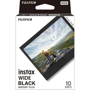 Fujifilm Instax Wide Film Black Frame Instant Film, 10 Exposures