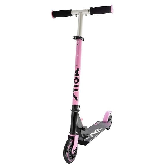 Stoga Comet 120 Kick Scooter, Black/Pink