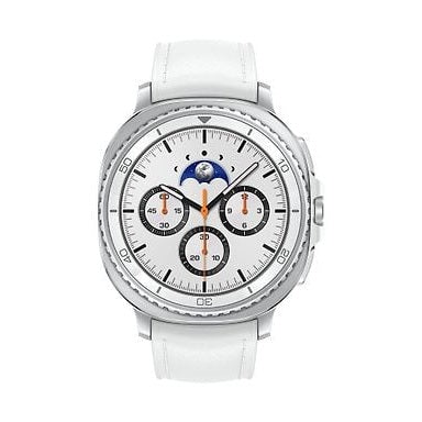 Samsung Galaxy Watch8 Classic 4G Smartwatch, 46mm, White with eSIM