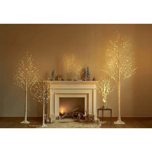 Decoration "Wood" with LED lighting, 150 cm, 72 LED, white