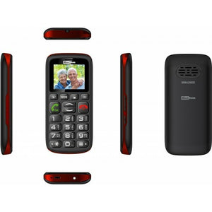 Maxcom MM428 Push-button Phone, Black/Red