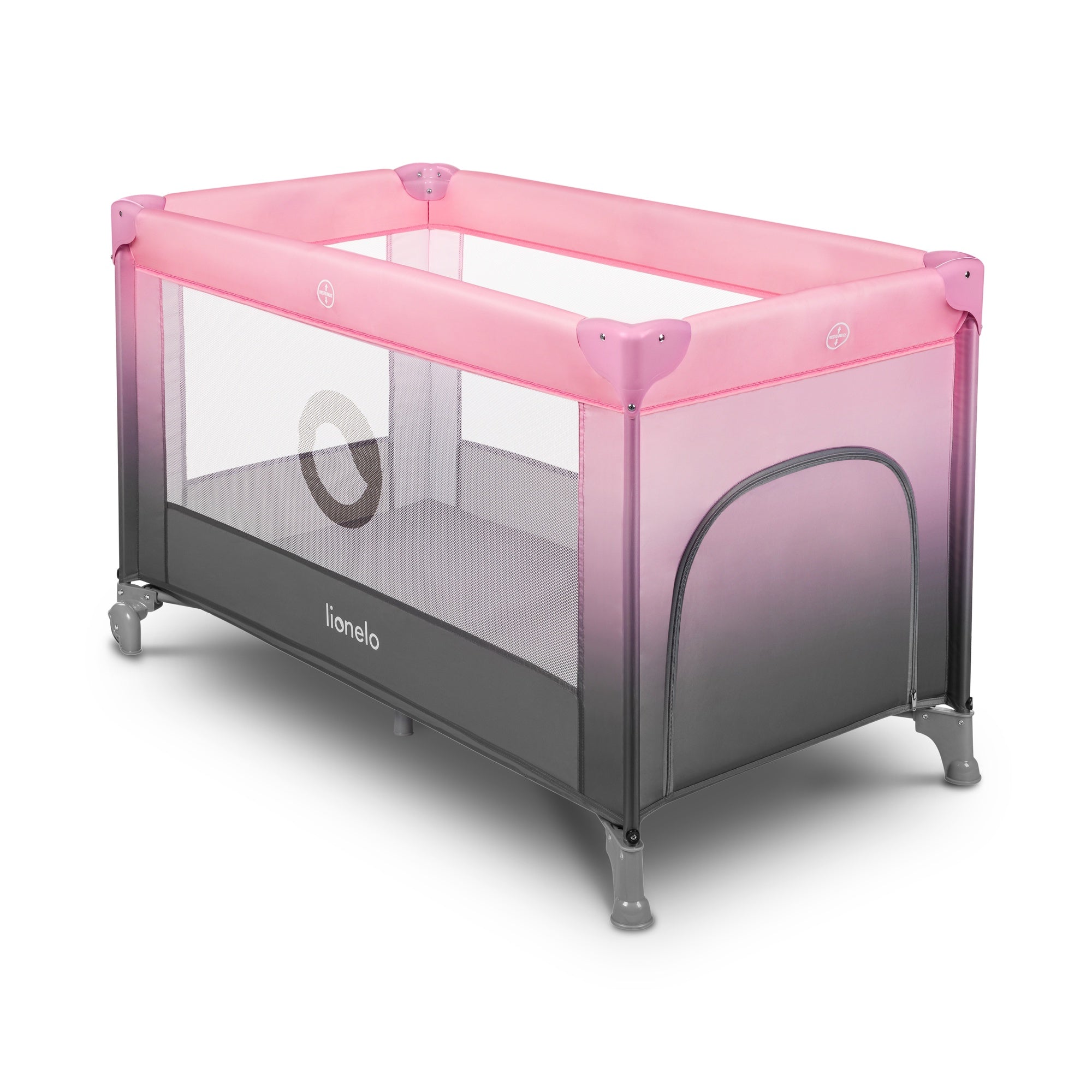 Lionelo Stefi Travel Cot, Pink