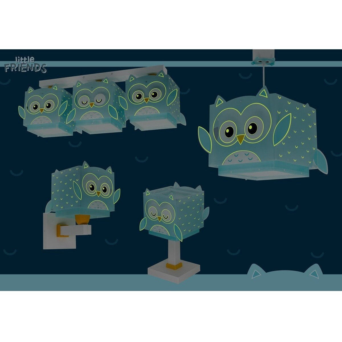 Dalber Little Friends Owl Wall Light