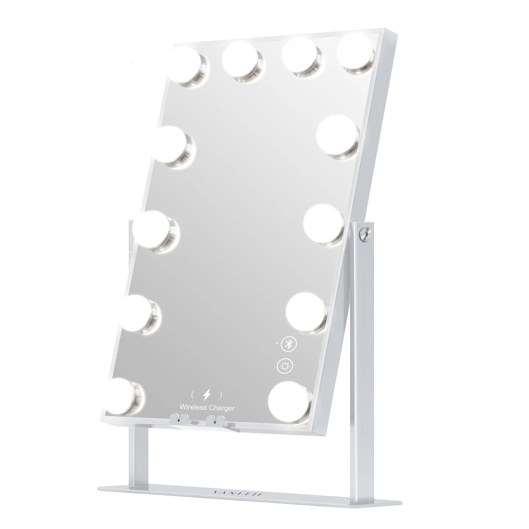 Vanitii Hollywood Vanity Mirror with Wireless Charging & 12 Dimmable Bulbs