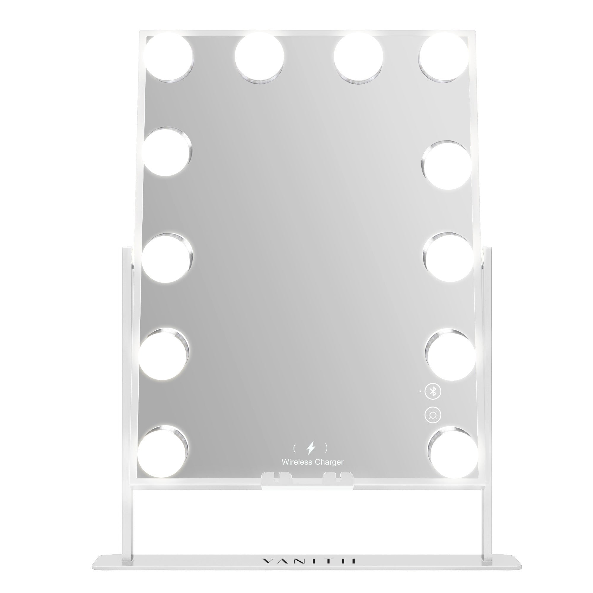 Vanitii Hollywood Vanity Mirror with Wireless Charging & 12 Dimmable Bulbs