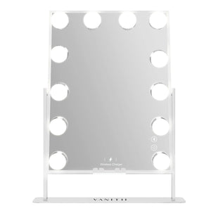 Vanitii Hollywood Vanity Mirror with Wireless Charging & 12 Dimmable Bulbs