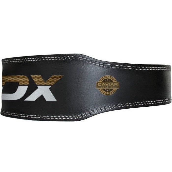 RDX 4" WBS-4RB Weightlifting Belt, M, gold/black