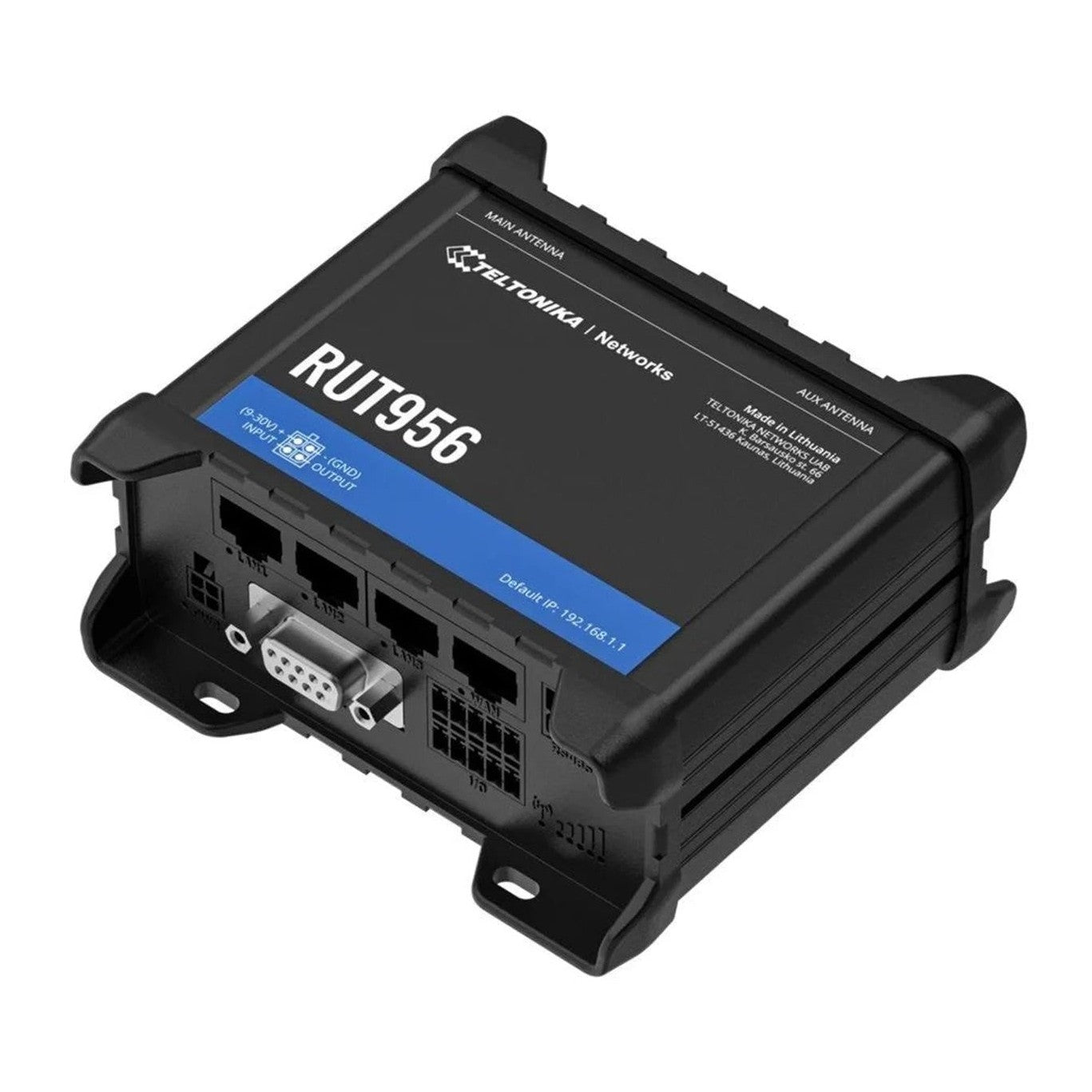 Teltonika RUT956, Wireless Router, 4G/3G/2G, DIN Rail Mountable