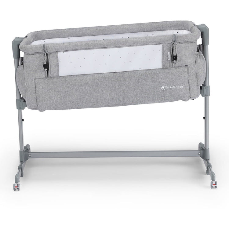 KinderKraft Neste Up Bedside Crib, Grey