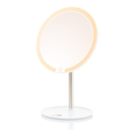 Cosmetic mirror ETA Cosmetic Mirror, with lighting, freely standing, 26 cm x 30.5 cm, white