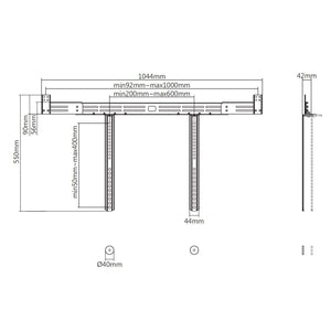 Prokord SB-55 Universal Soundbar Bracket