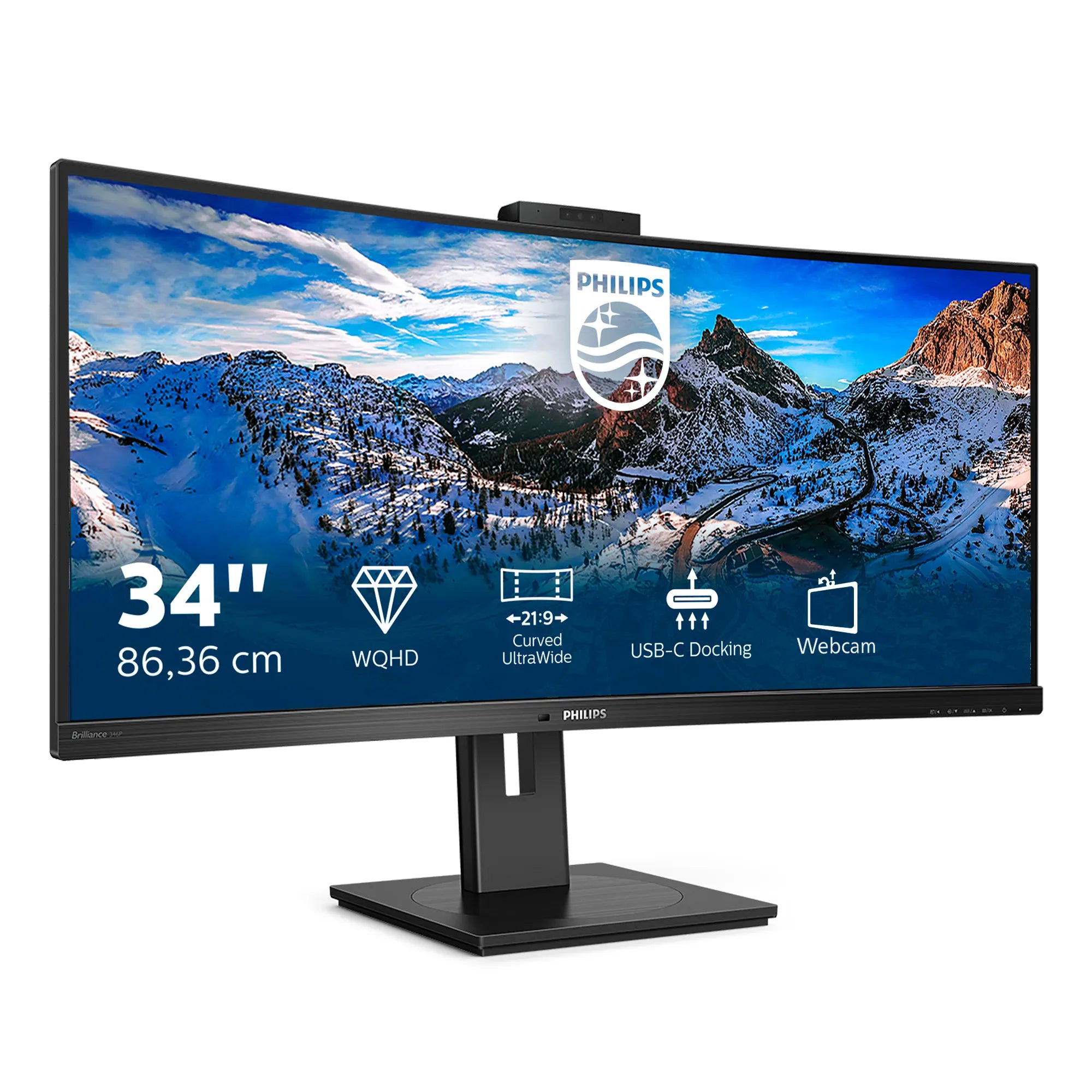 Philips P Line 346P1CRH 34" UWQHD Curved Monitor
